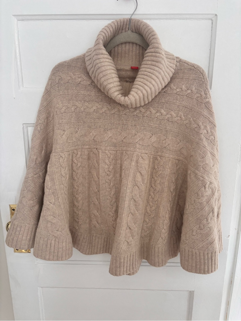 Esprit Cowl Neck Cable Knit Poncho